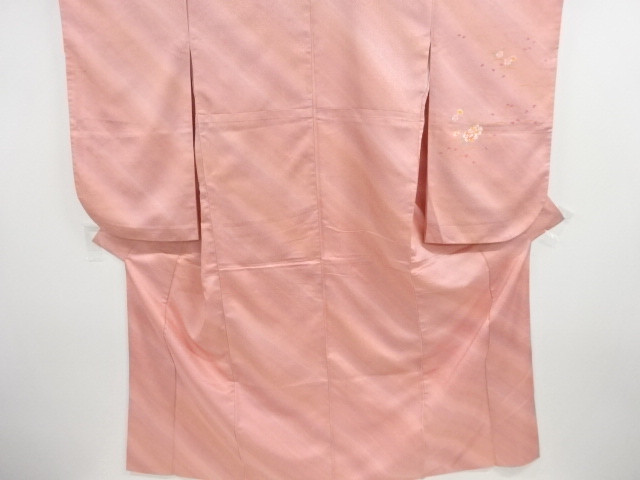 芝草に牡丹・桜模様二尺袖着物